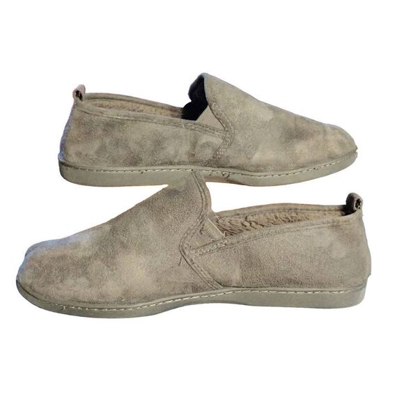 DOCKERS MEN'S GRAY COMFORT ROUND TOE SLIP ON SLIPPERS SIZE 11-12 XL lightly used - Picture 3 of 7